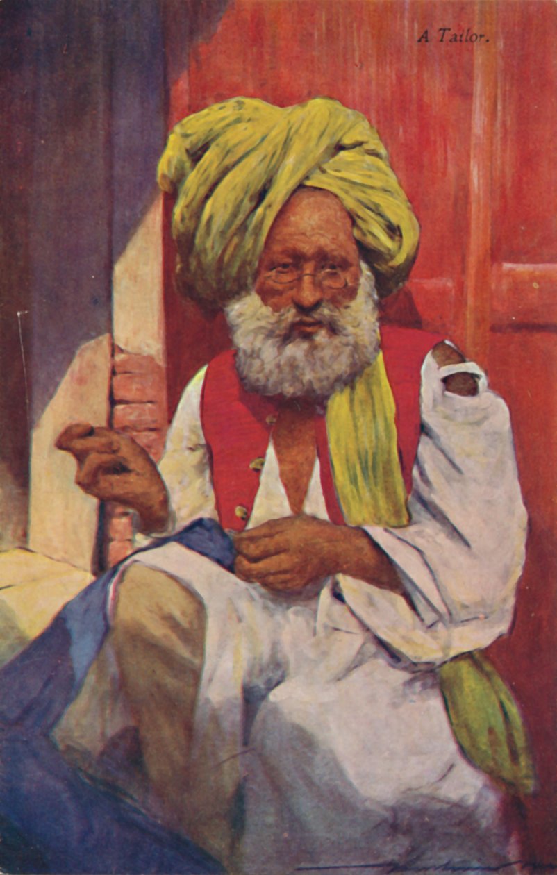 "A Tailor", 1920-luku. tekijältä Mortimer L Menpes