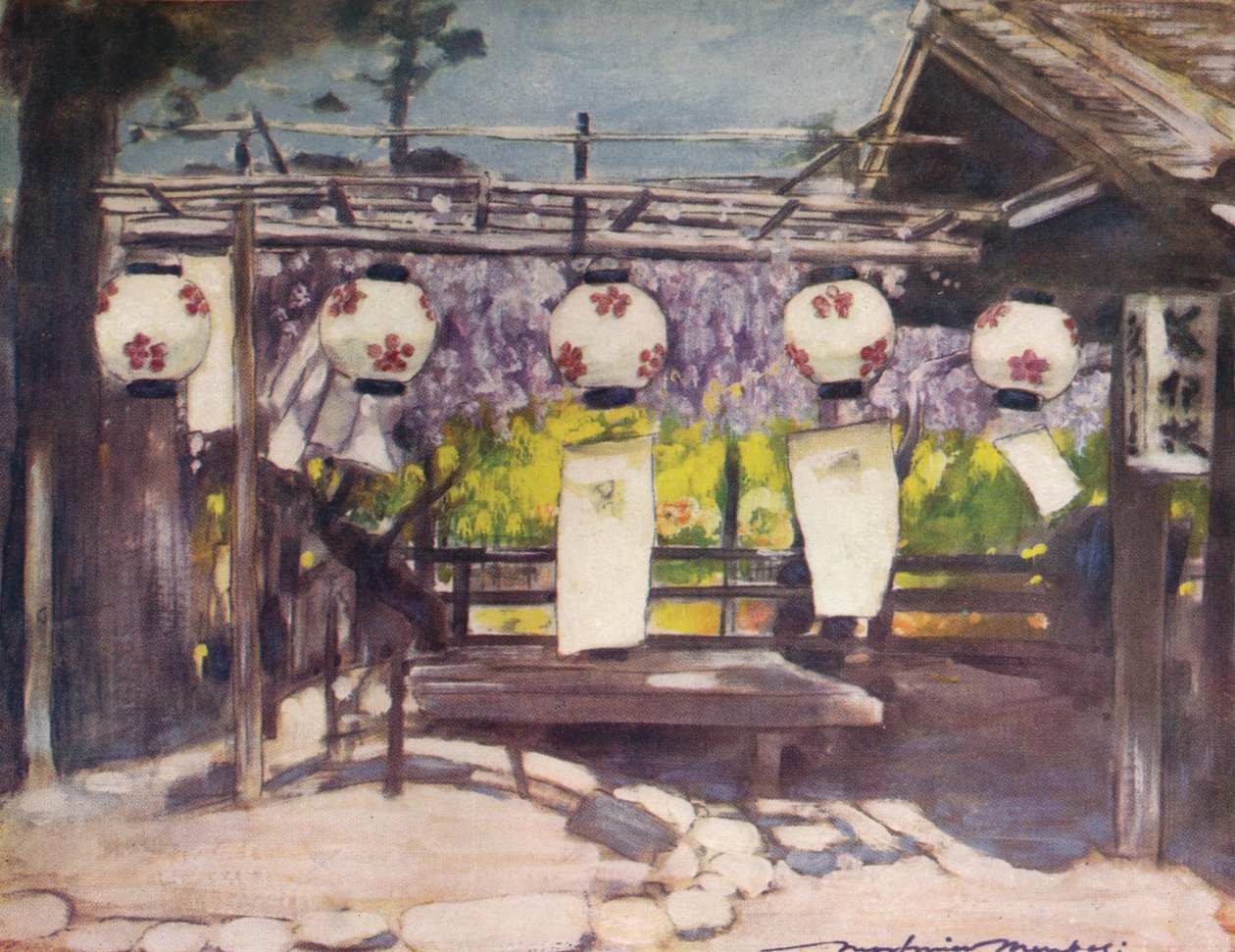 Aurinko ja lyhdyt, c1887, 1901 tekijältä Mortimer L Menpes