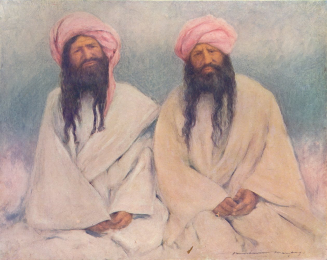 "Kaksi Baluch-päällikköä", 1903 tekijältä Mortimer L Menpes