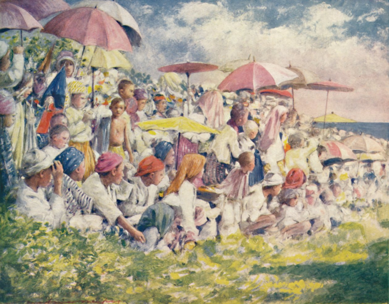 "Watching a Boat-Race", 1903 tekijältä Mortimer L Menpes