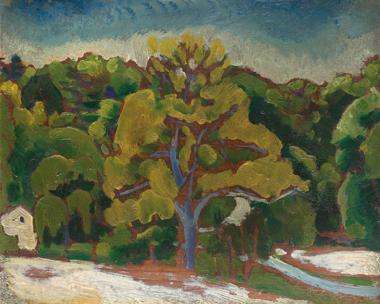 Maisema, c. 1912. tekijältä Morton Livingston Schamberg