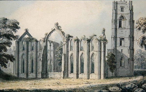 Fountains Abbey (katso pari numerosta 264335) tekijältä Moses Griffith