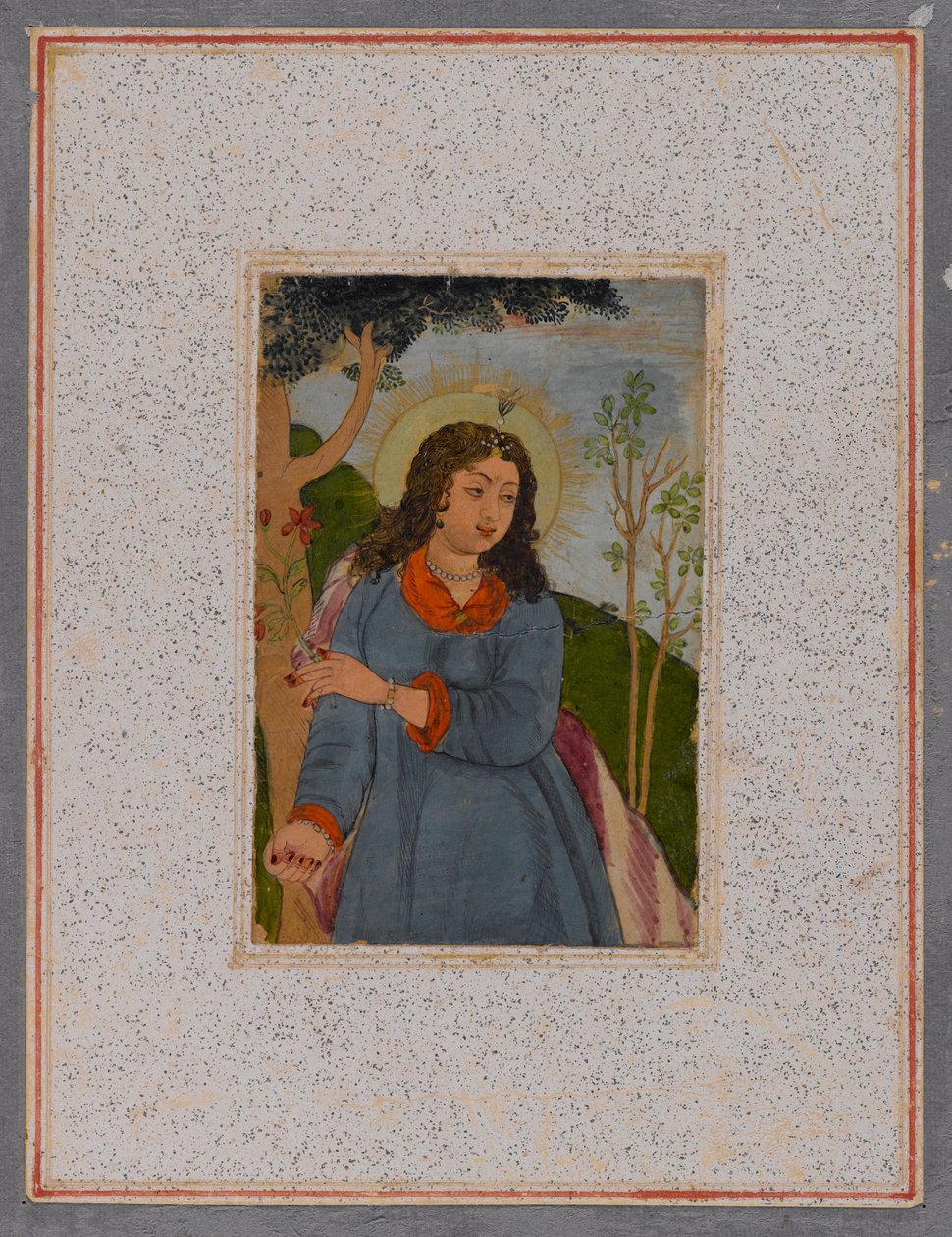 Enkeli, vuoden 1675 jälkeen (wc paperilla) tekijältä Mughal School