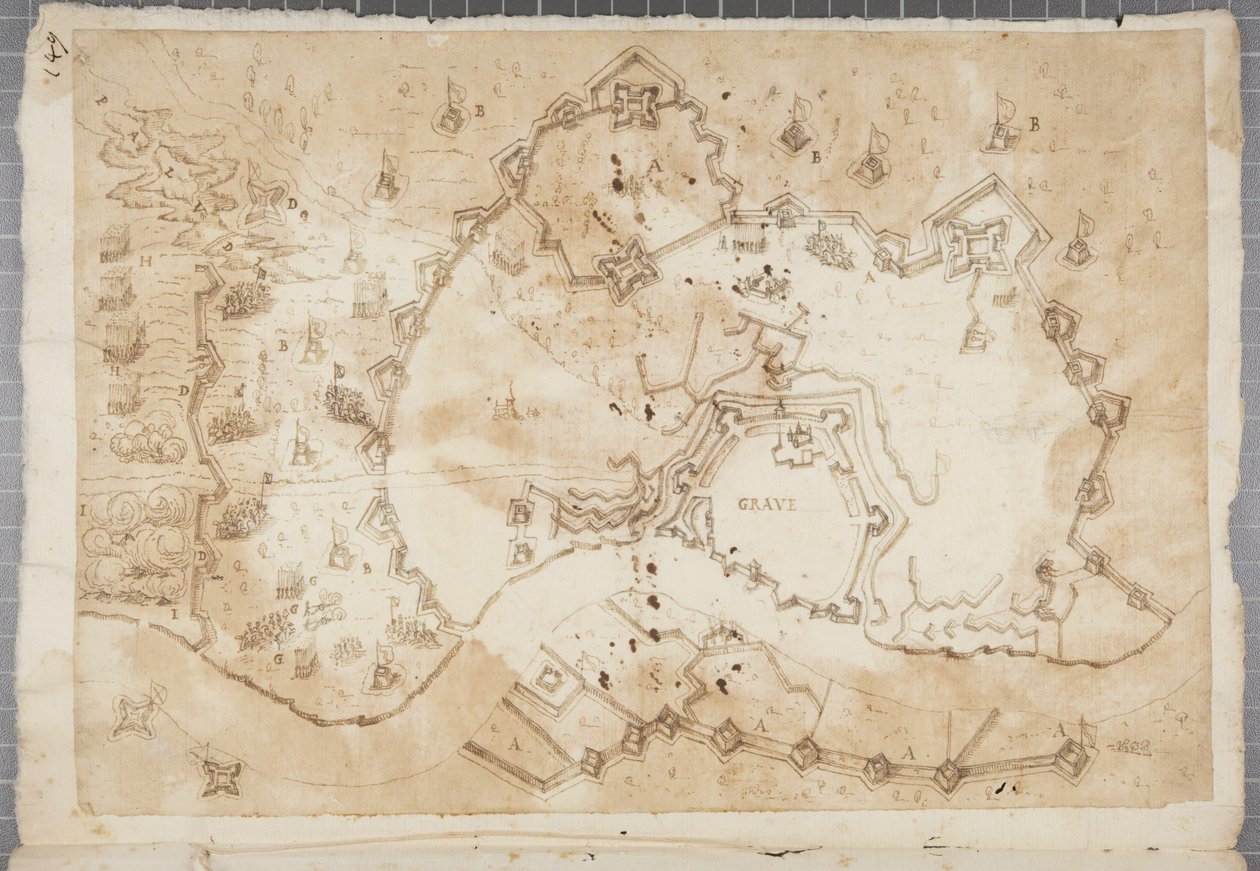Portfolio piirustuksia Mutio Oddi of Urbino ja muut, s. 119, n. 1635-40 tekijältä Muzio Oddi