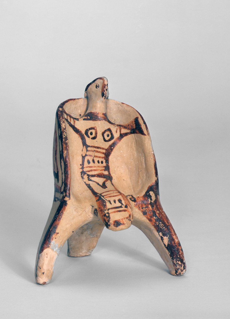 Enthroned Idol (keraaminen) tekijältä Mycenaean
