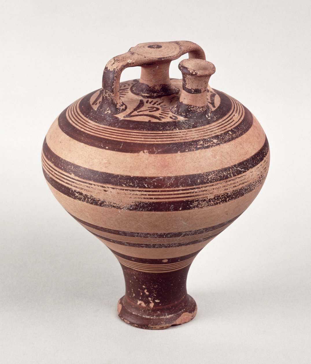 Jalustipurkki, n. 1500-1200 eKr. (maalatut keramiikka) tekijältä Mycenaean