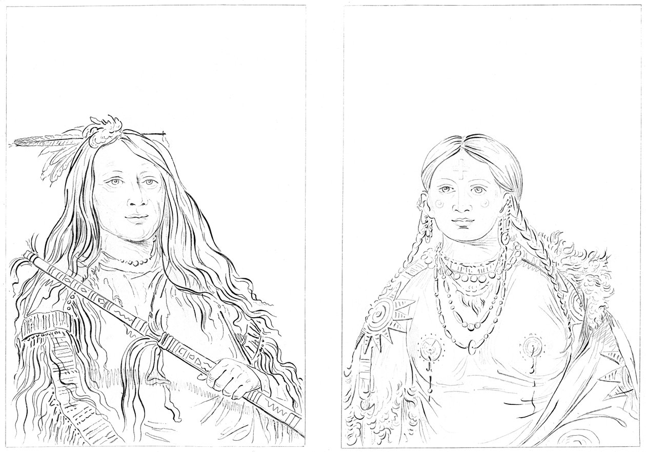 Cheyennes, 1841. tekijältä Myers and Co