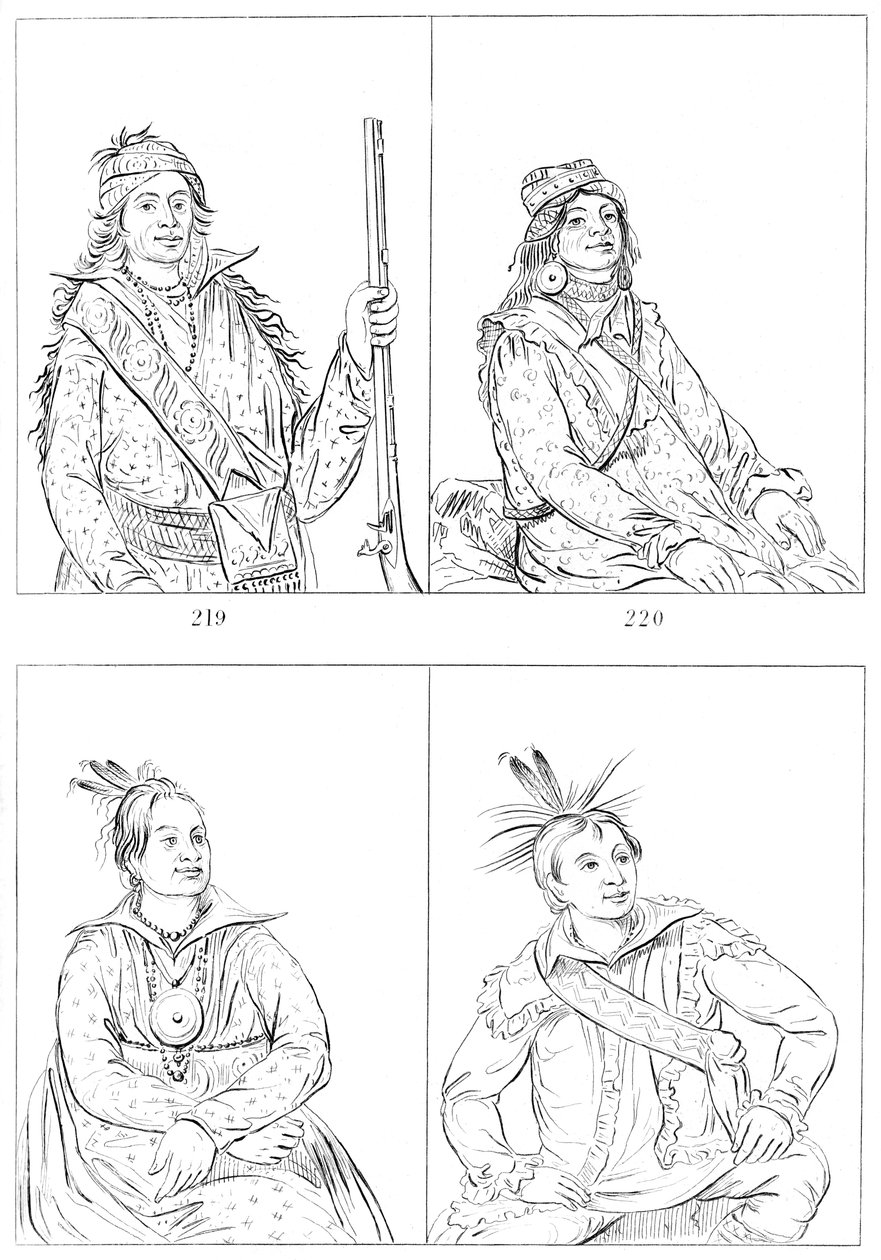 Creeks and Choctaws, 1841. tekijältä Myers and Co