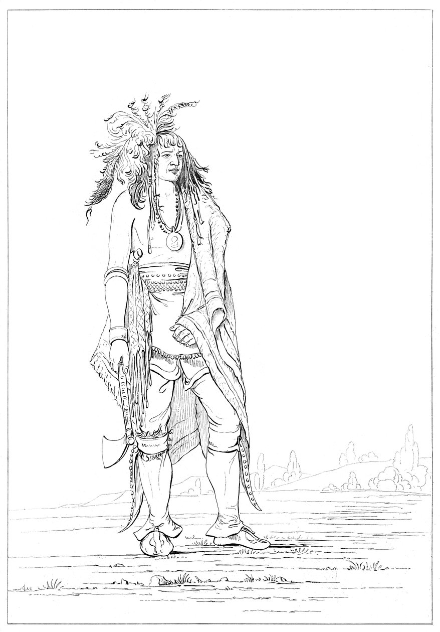 Irokeesi rohkea, 1841. tekijältä Myers and Co