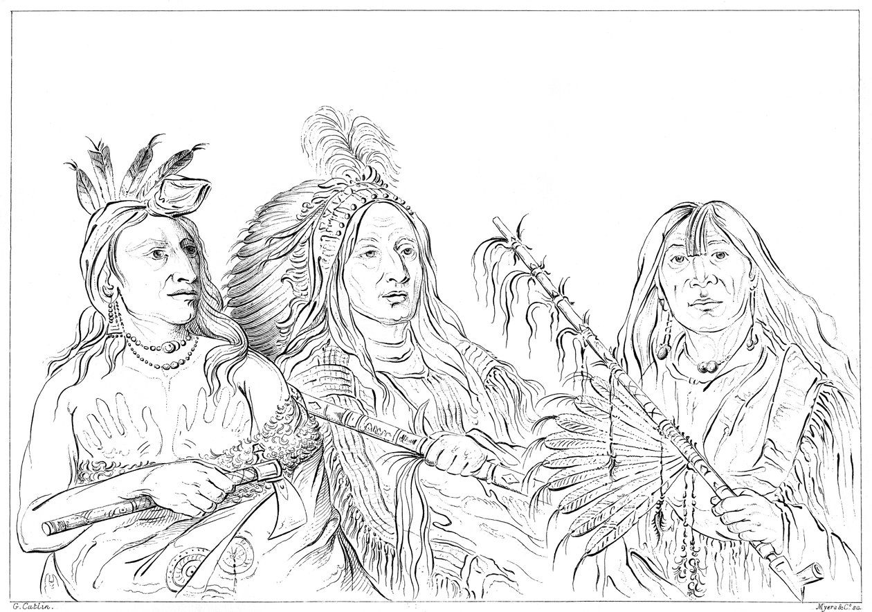 Sioux, 1841. tekijältä Myers and Co