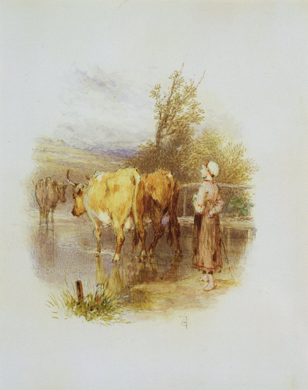 Nuori lehmänpaimen tekijältä Myles Birket Foster