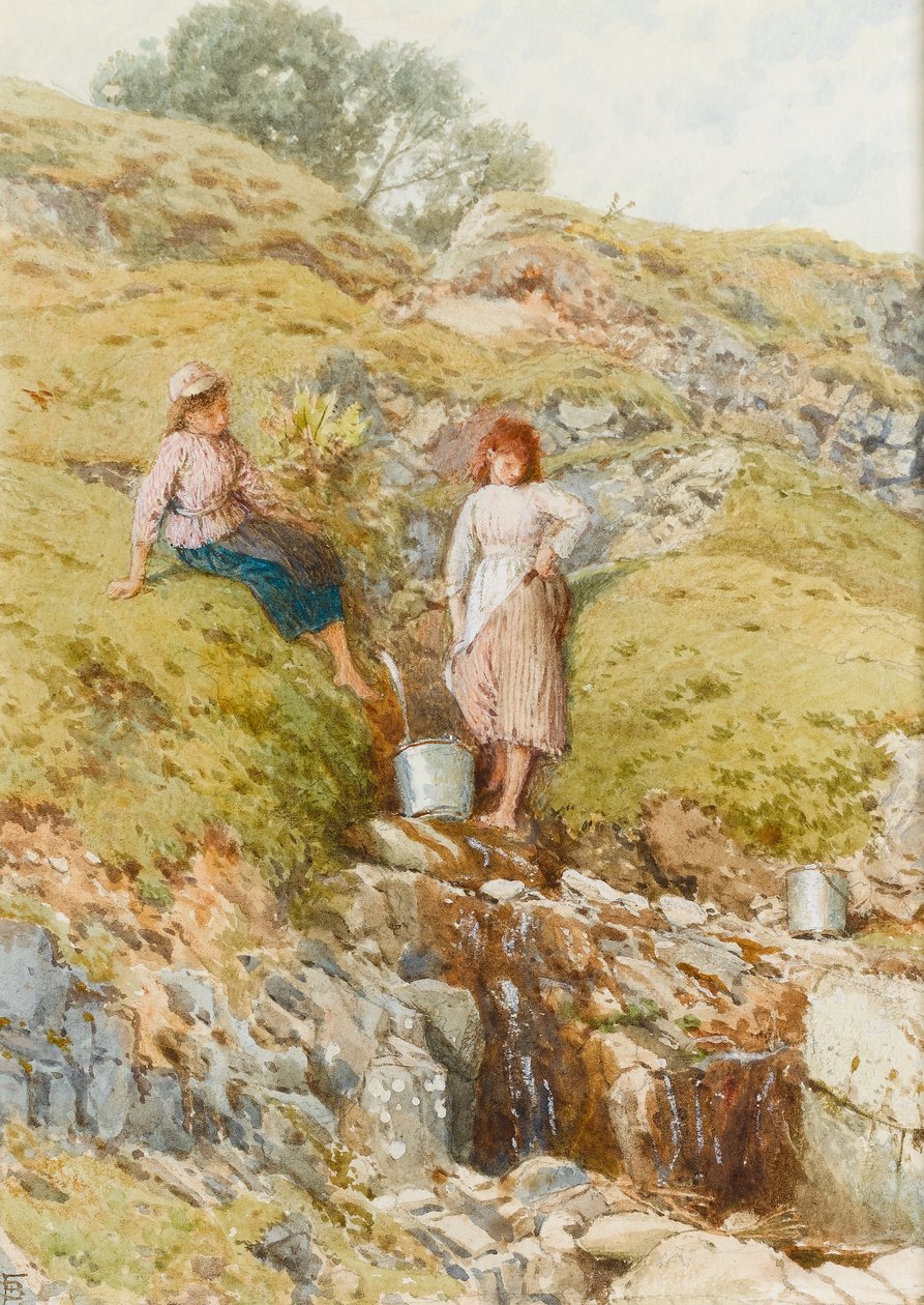 Highland Burn (wc paperilla) tekijältä Myles Birket Foster