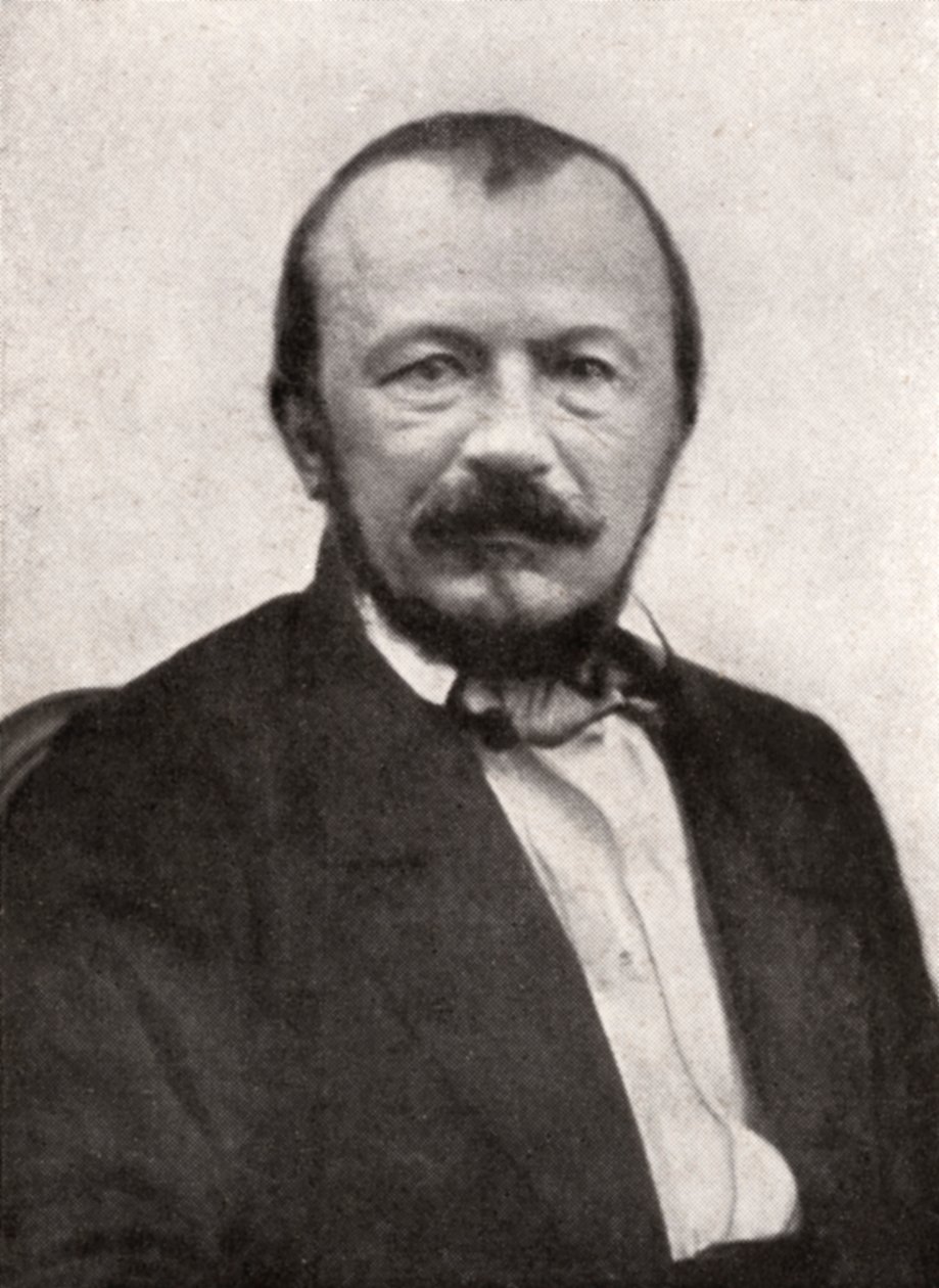 Gerard de Nerval, ranskalainen runoilija, 1800-luvun puoliväli. tekijältä Nadar