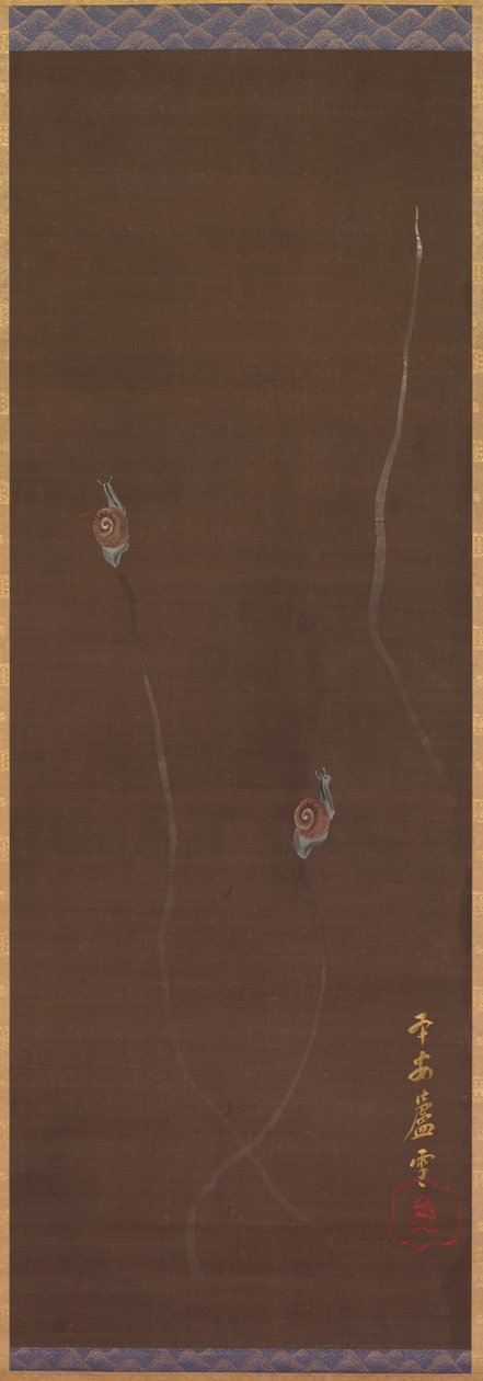 Etanat seinällä, 1700-luku. tekijältä Nagasawa Rosetsu