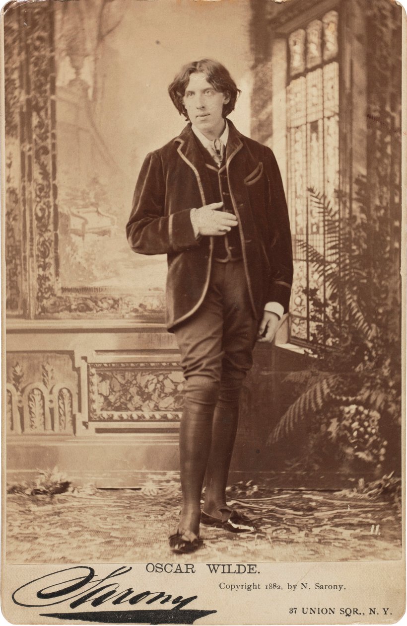 Oscar Wilden muotokuva 1854-1900, 1882. tekijältä Napoleon Sarony