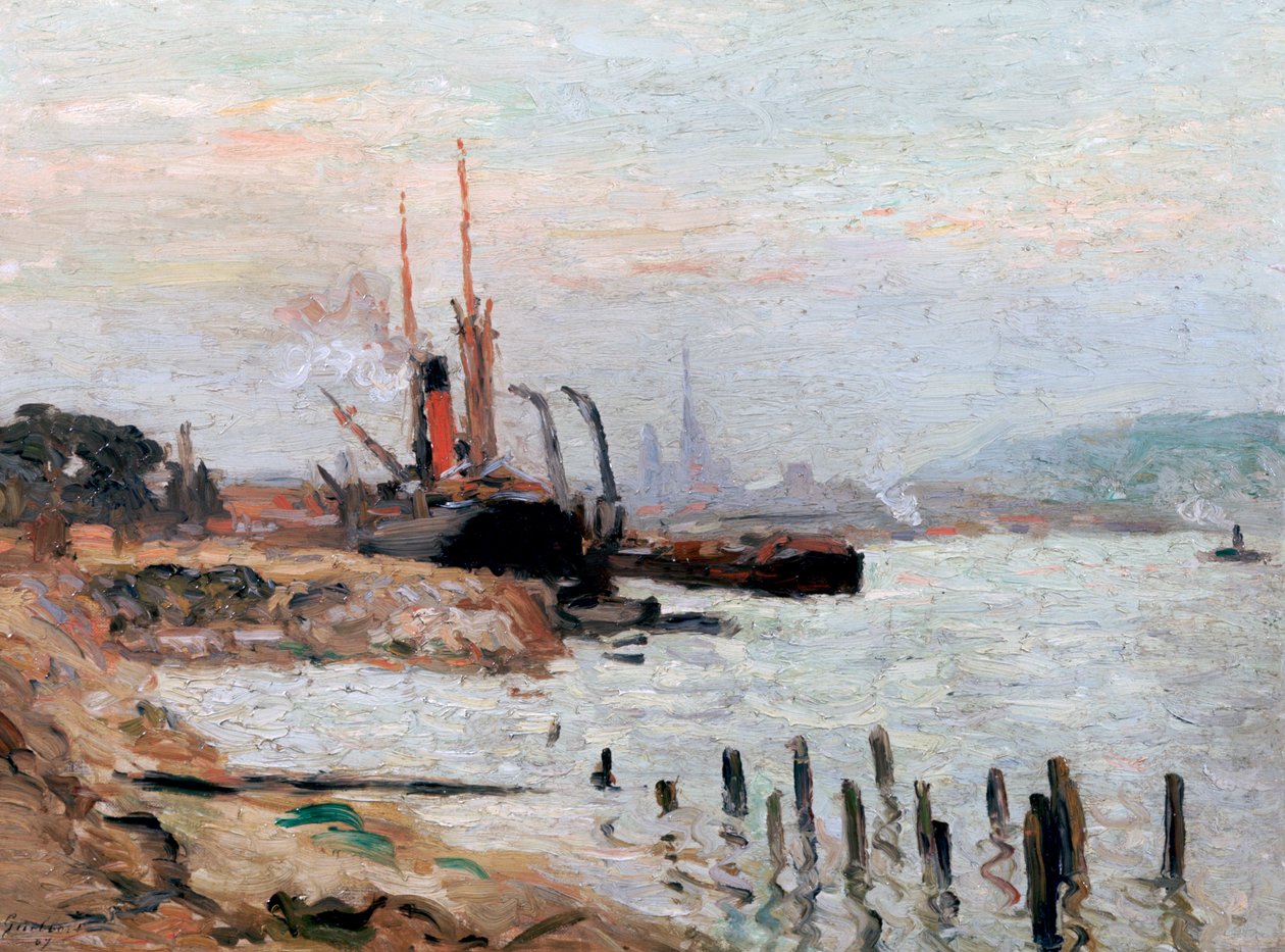 "Seine-joki Rohenissa", 1898-1942 tekijältä Narcisse Guilbert