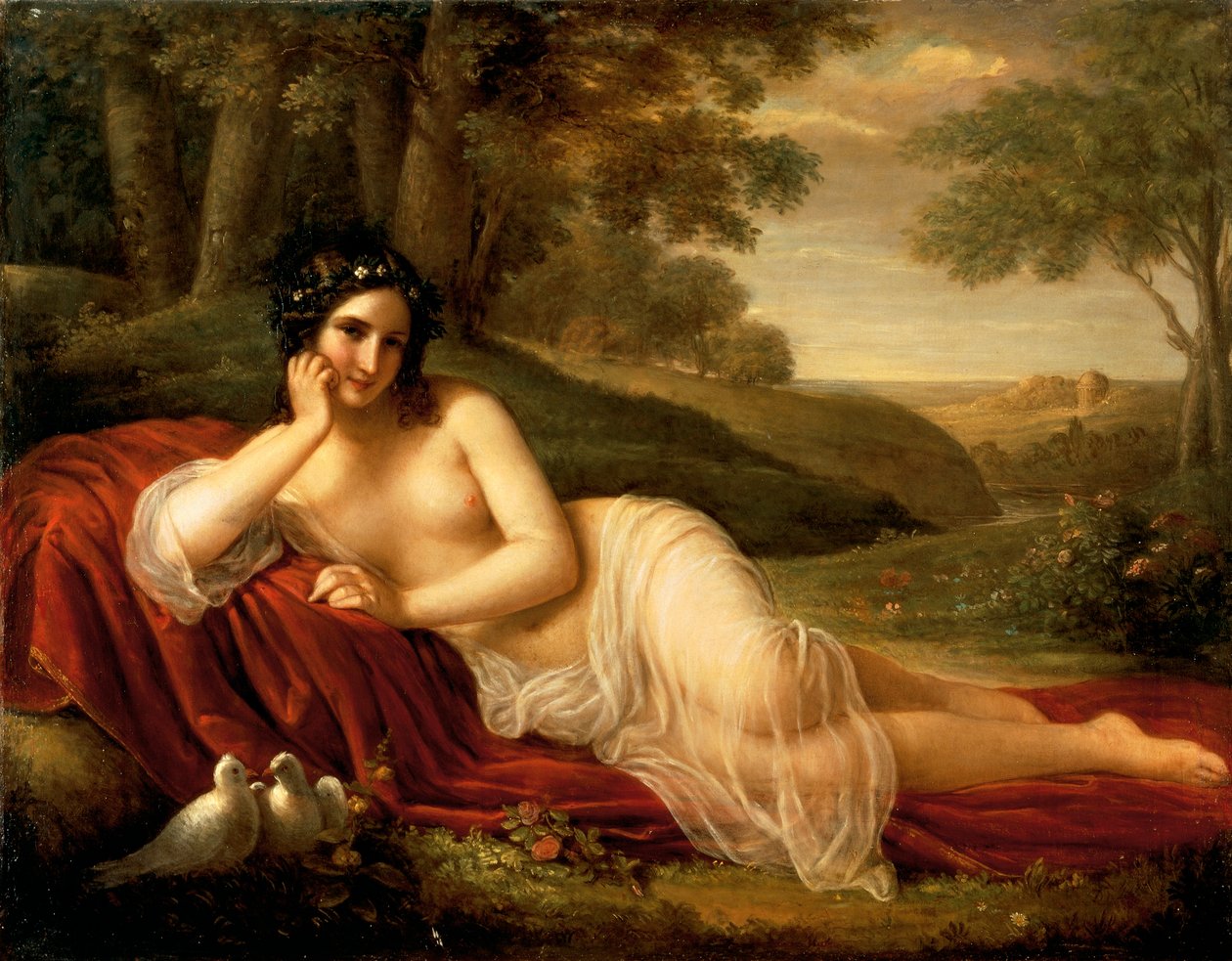 Venus makaamassa, kirjoittanut Natale Schiavoni (1777-1858) tekijältä Natale Schiavoni