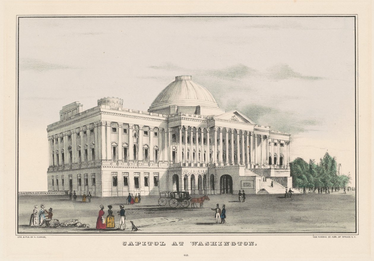 Capitol Washingtonissa tekijältä Nathaniel Currier
