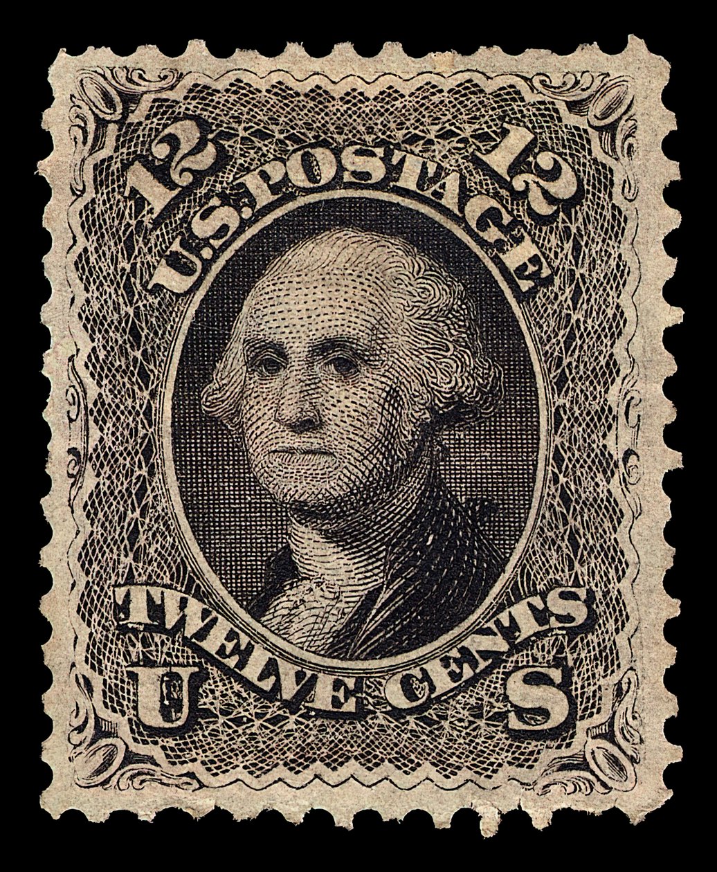 12c Washingtonin single, 1861. tekijältä National Bank Note Company
