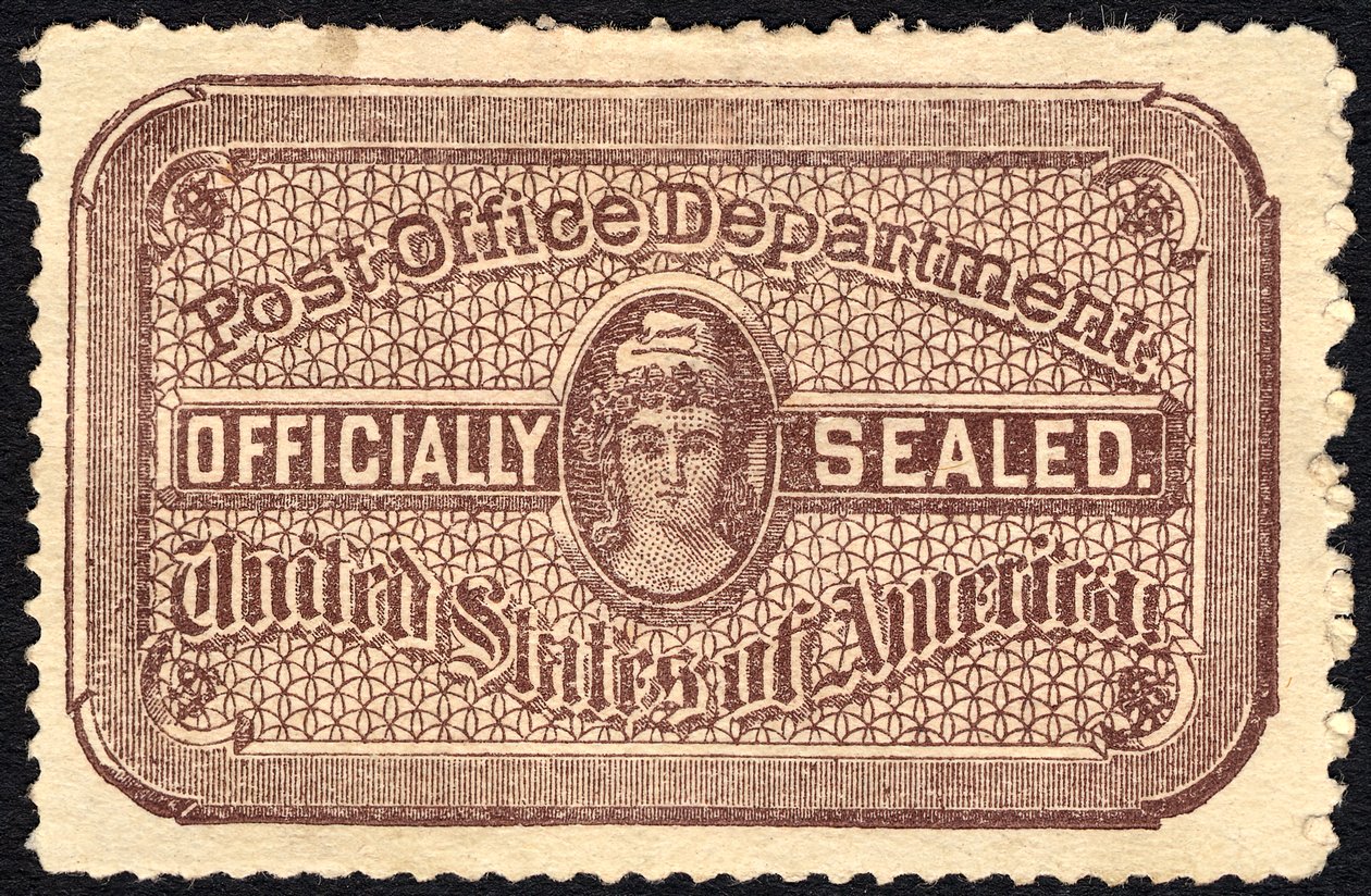 Postin sinetti, 1889. tekijältä National Bank Note Company
