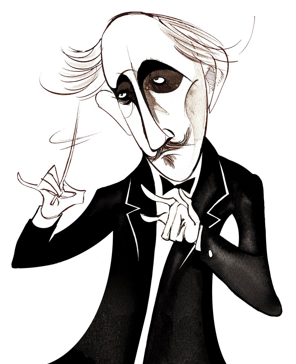 Arturo Toscanini, italialainen kapellimestari (1867 - 1957) karikatyyri tekijältä Neale Osborne