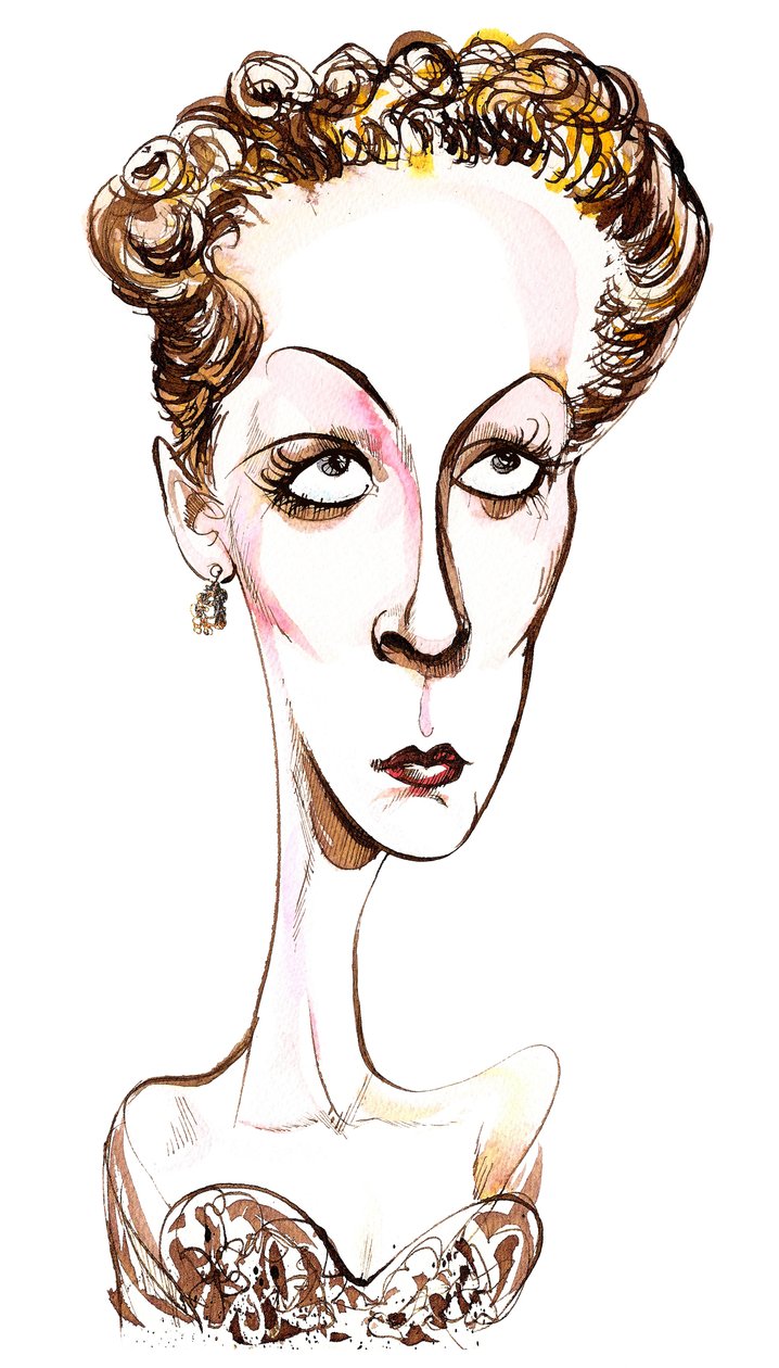 Danielle Darrieux - karikatyyri tekijältä Neale Osborne