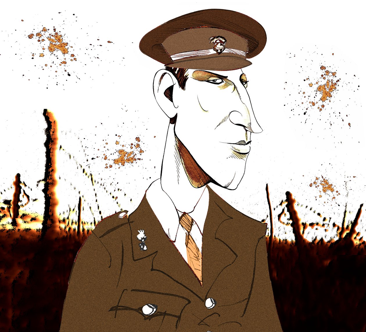 Siegfried Sassoon, englantilainen runoilija ja kirjailija, 1886-1967 tekijältä Neale Osborne