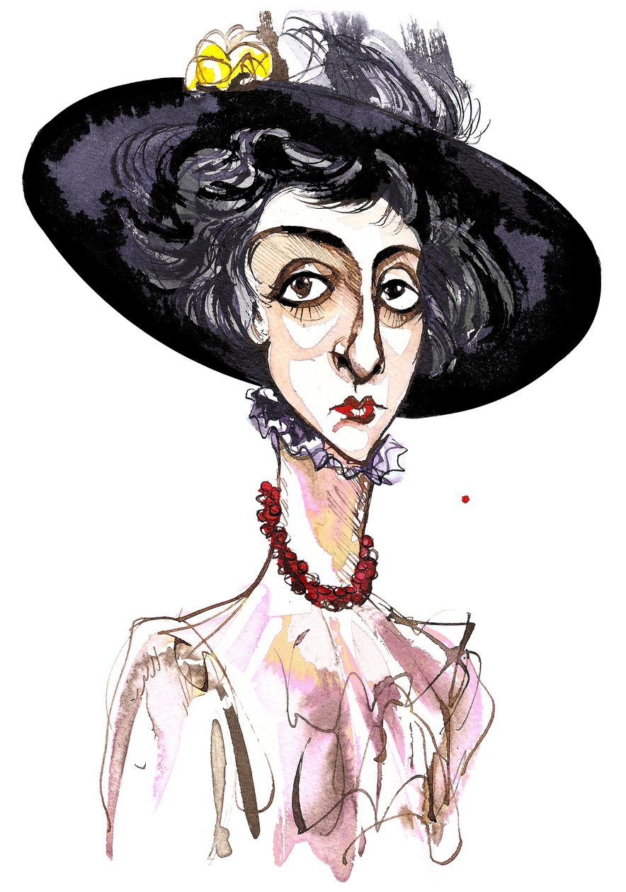 Victoria Mary Vita Sackville-West englantilainen runoilija ja kirjailija (1892-1962); karikatyyri. tekijältä Neale Osborne