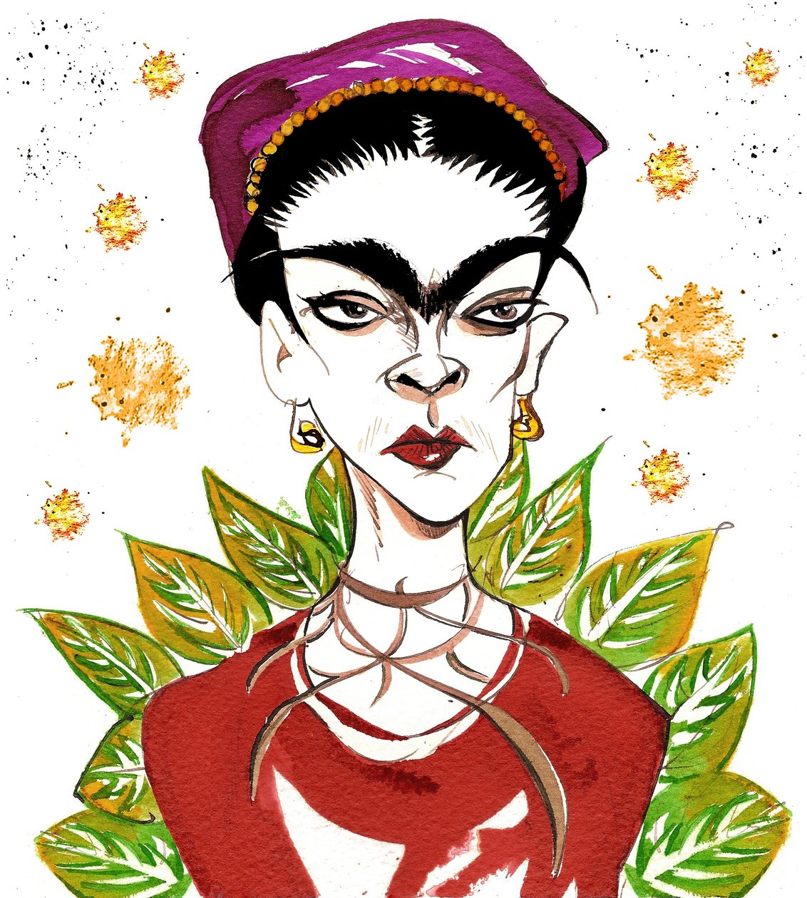 Frida Kahlo (muste) tekijältä Neale Osborne