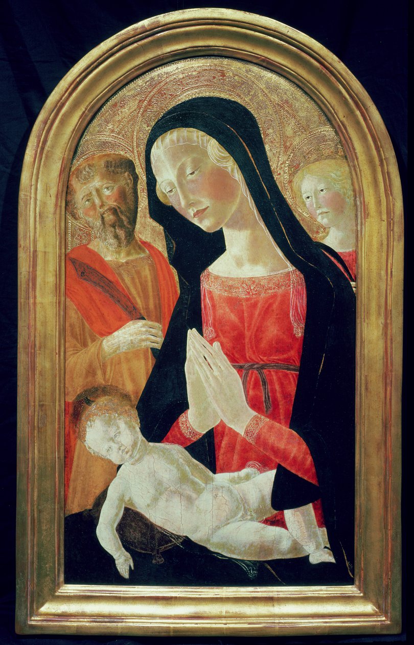 Madonna ja lapsi (tempera paneelissa) tekijältä Neroccio di Landi