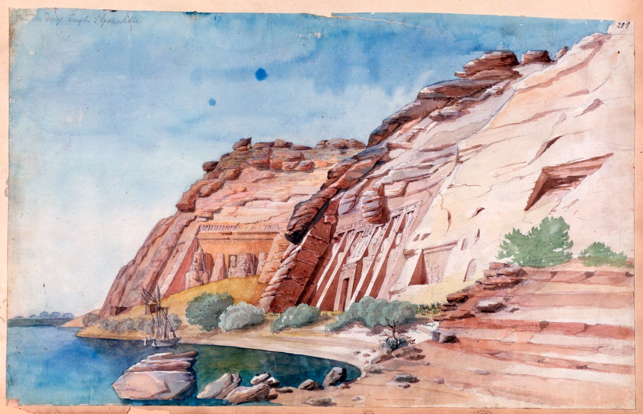 "Abu Simbel", Egypti, 1800-luku tekijältä Nestor l