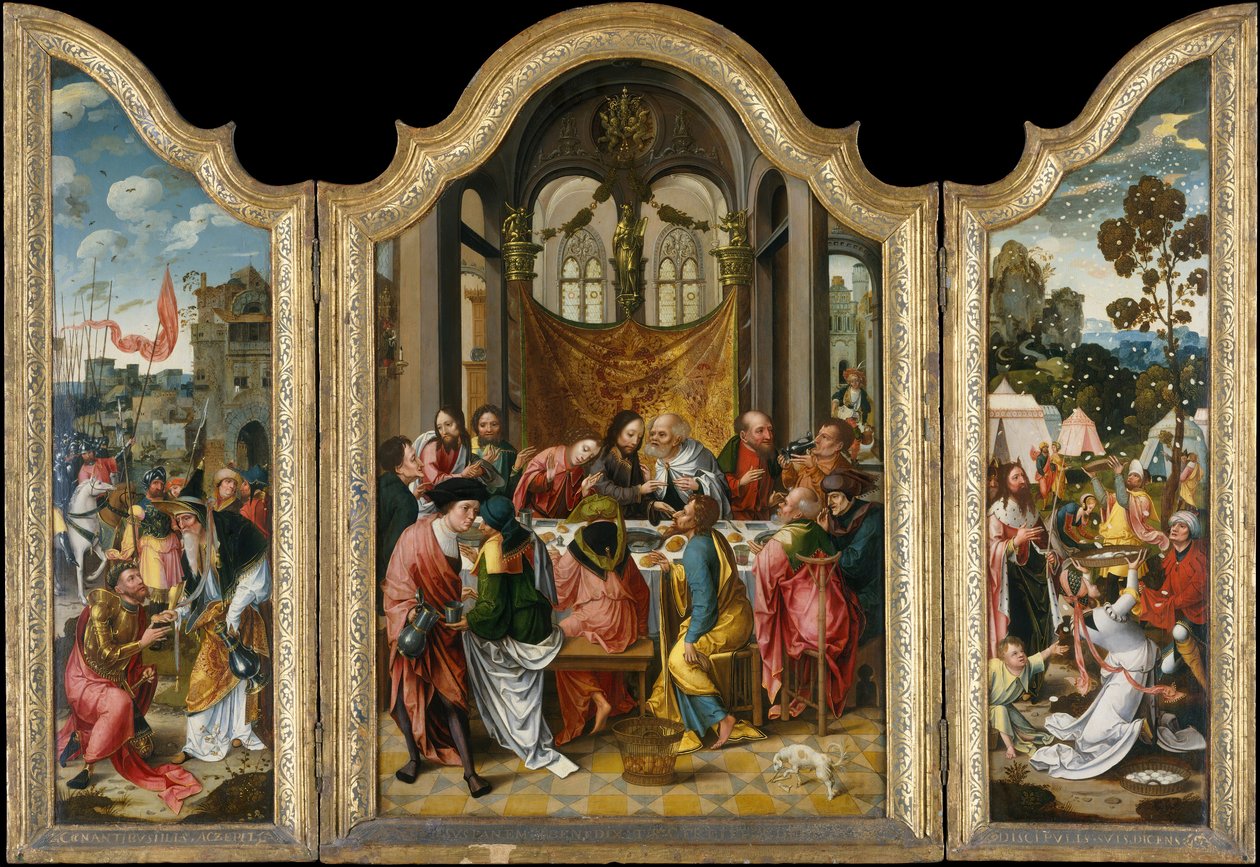 Viimeinen ehtoollinen, 1515-20. tekijältä Netherlandish