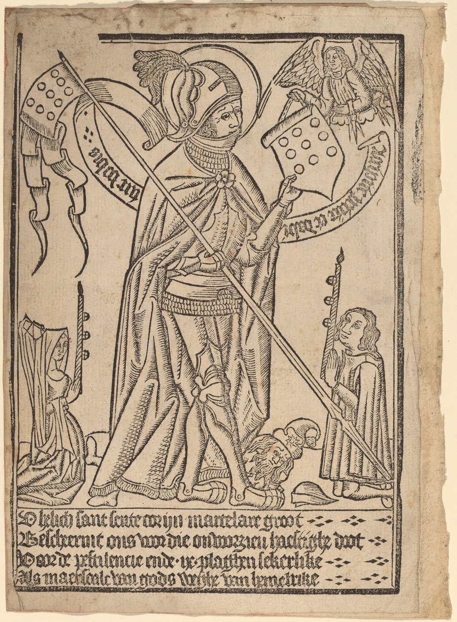 Pyhä Yrjö (?) tekijältä Netherlandish 15th Century