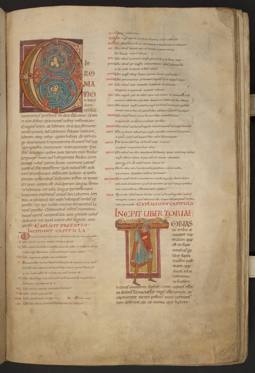 Stavelotin Raamattu, Add MS 28107, f.102r. tekijältä Netherlandish School