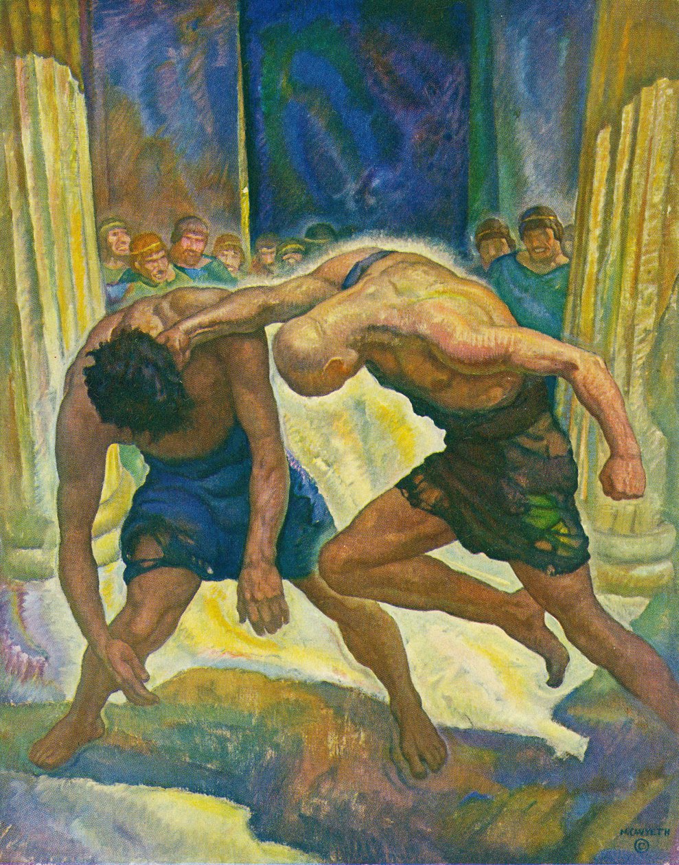 Kerjäläisten taistelu tekijältä Newell Convers Wyeth