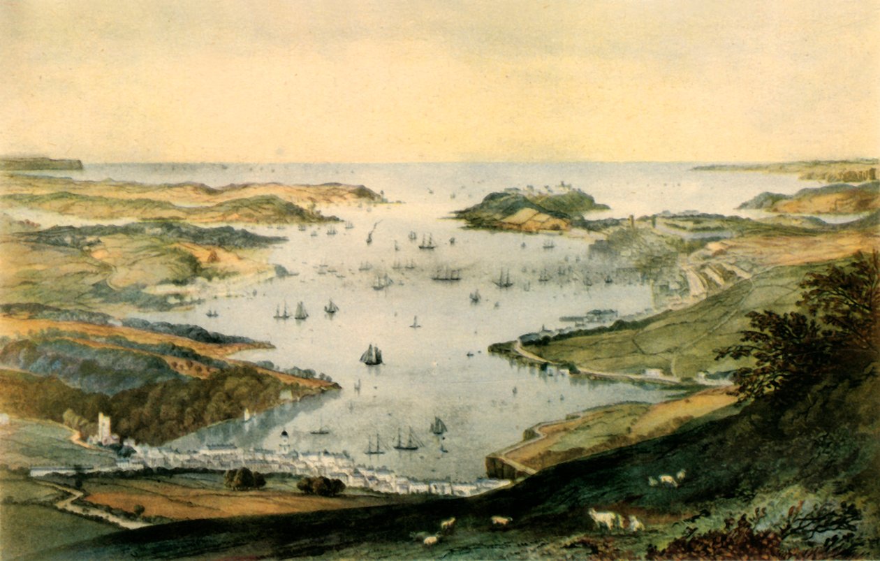 Falmouth Harbour, 1840, 1942. tekijältä Newman and Co