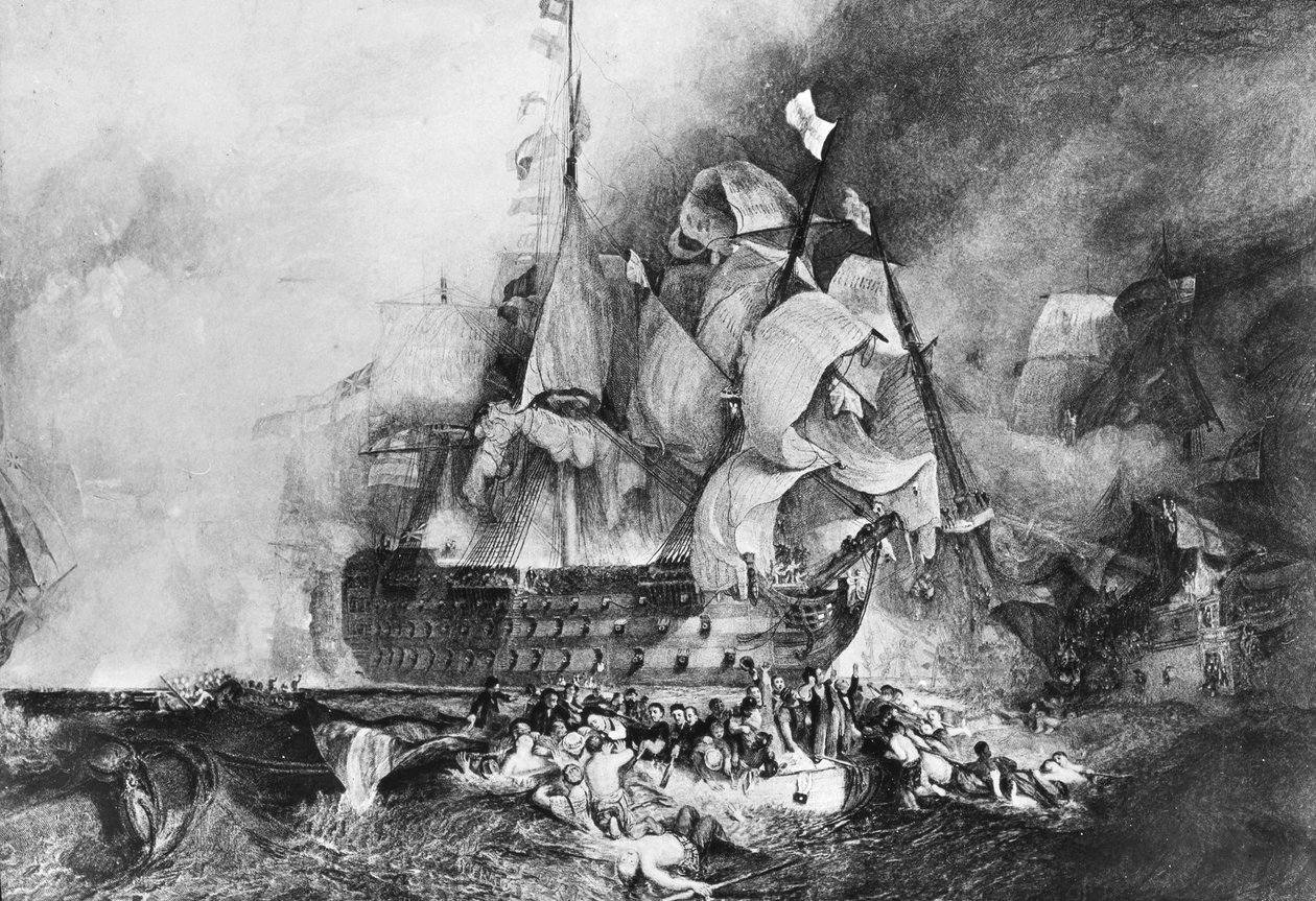 HMS Victory, brittiläinen sotalaiva, c1805 tekijältä Newton and Co