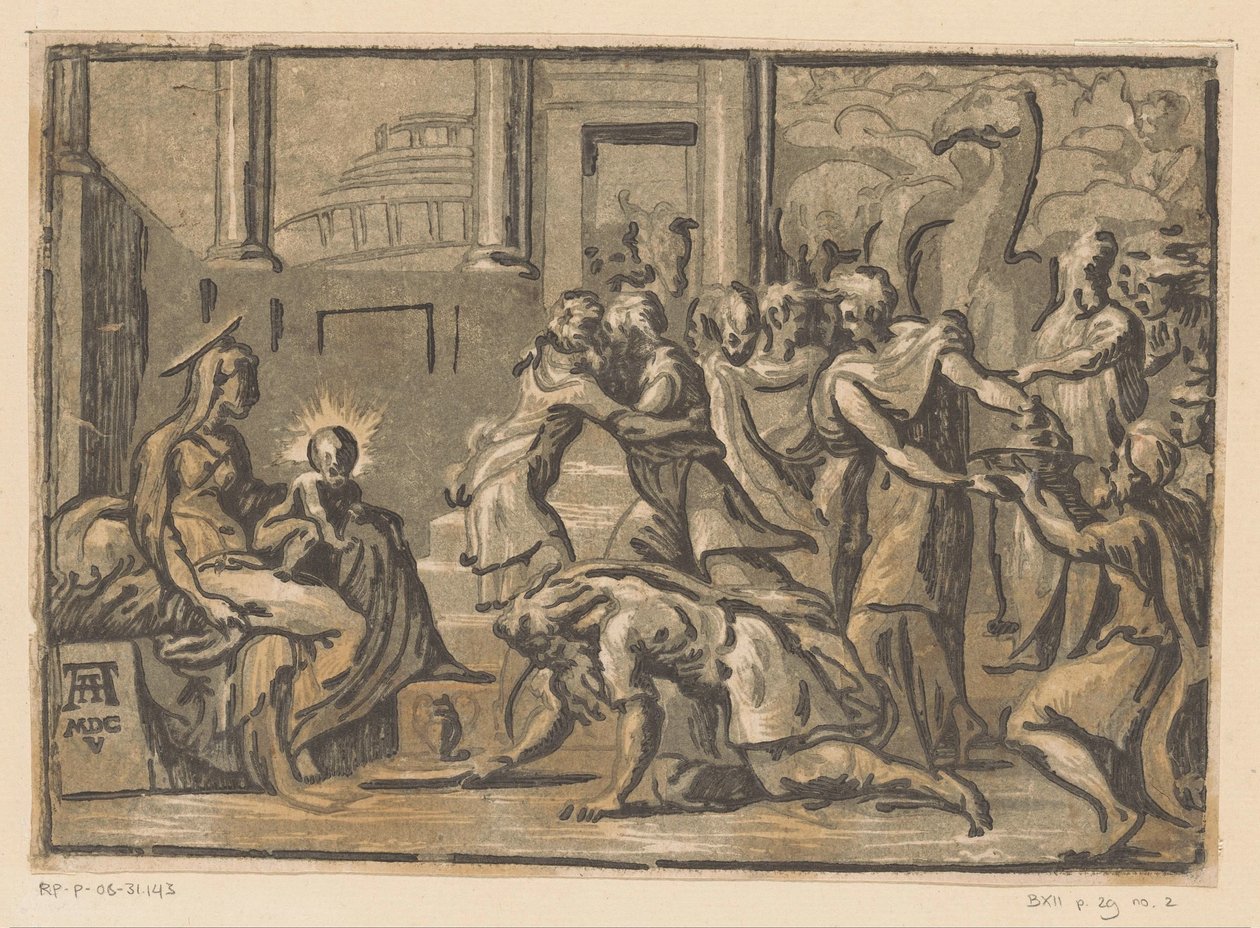 Kuninkaiden palvonta tekijältä Niccolò Vicentino (attributed to)
