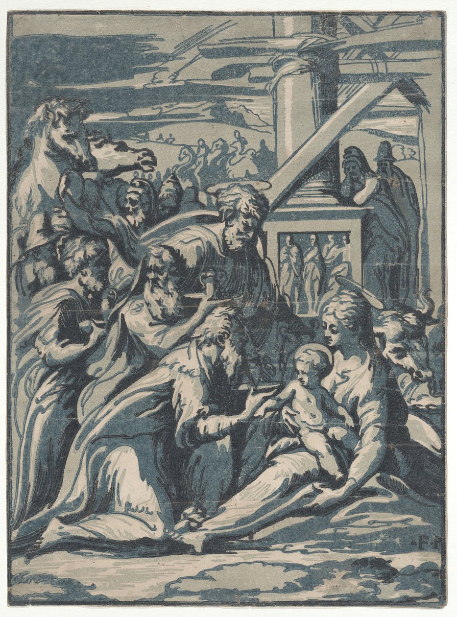Adoració dels Reis Mags, 1540-50., 1540-50. tekijältä Niccolo Vicentino