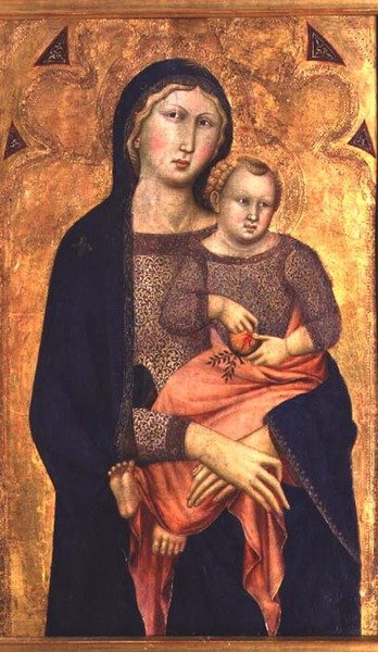 Madonna ja lapsi tekijältä Niccolo di ser Sozzo Tegliacci