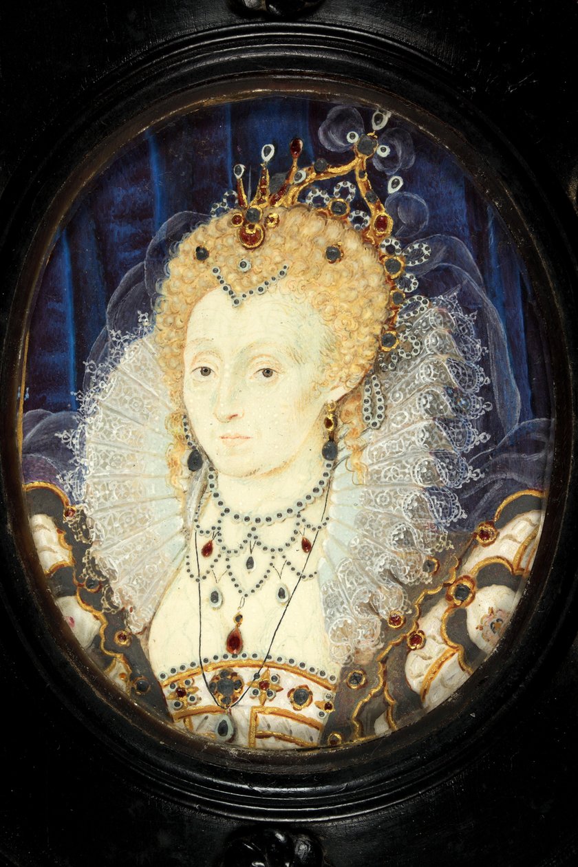 Kuningatar Elisabet I, n. 1590 (wc vellum) tekijältä Nicholas Hilliard