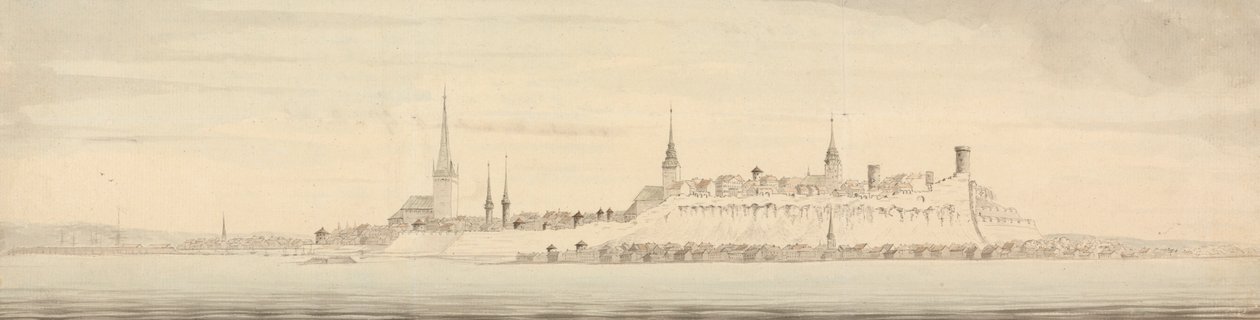 Näkymä Reveliin, Viron pääkaupunkiin tekijältä Nicholas Pocock