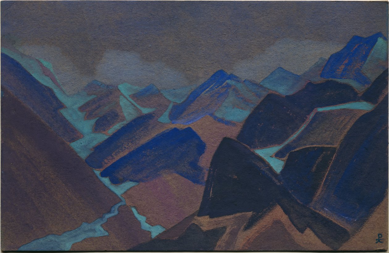 Lahulin jäätiköt, 1936 tekijältä Nicholas Roerich