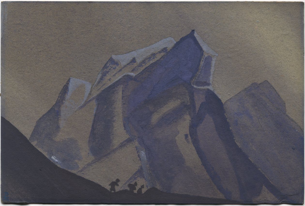 Vuoristosola, myrsky, 1936 tekijältä Nicholas Roerich