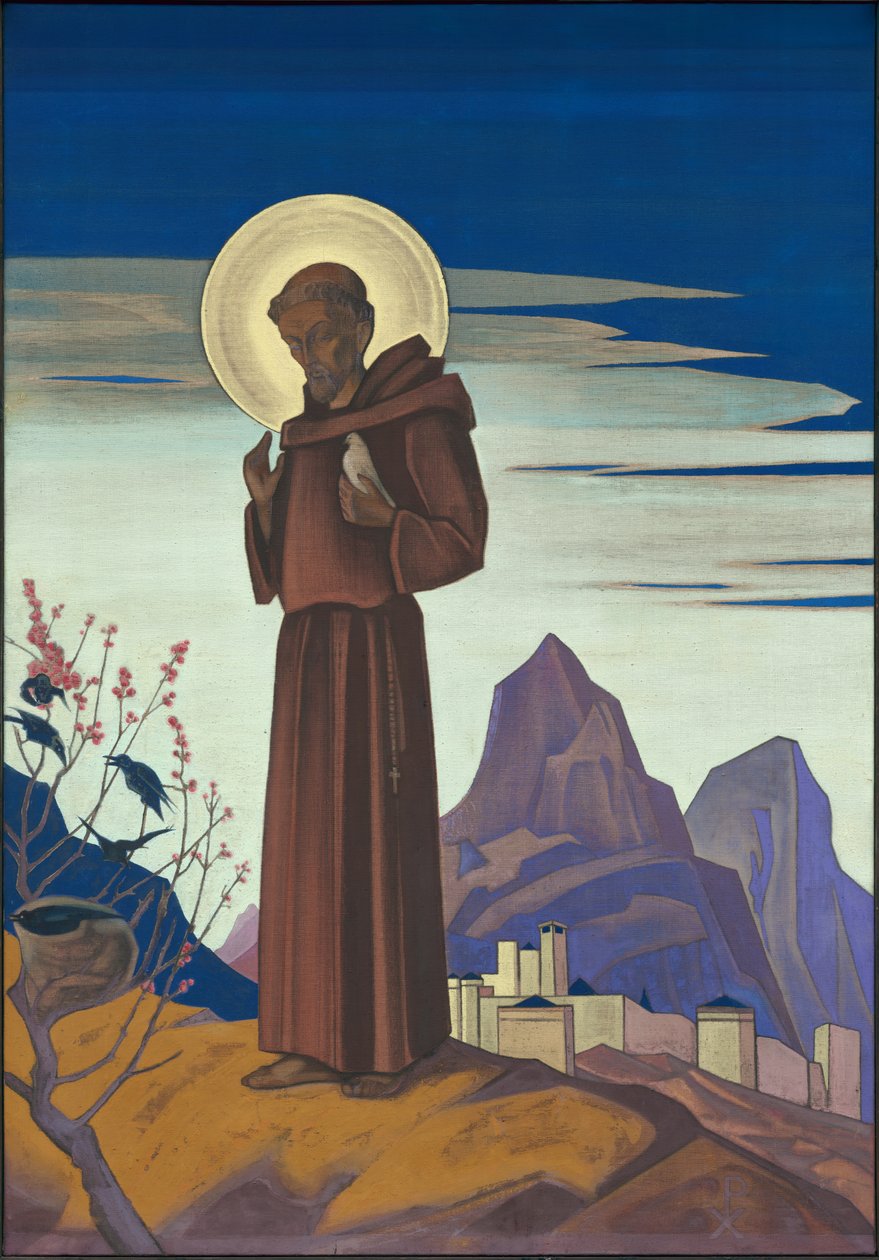 Pyhä Franciscus, 1932 tekijältä Nicholas Roerich