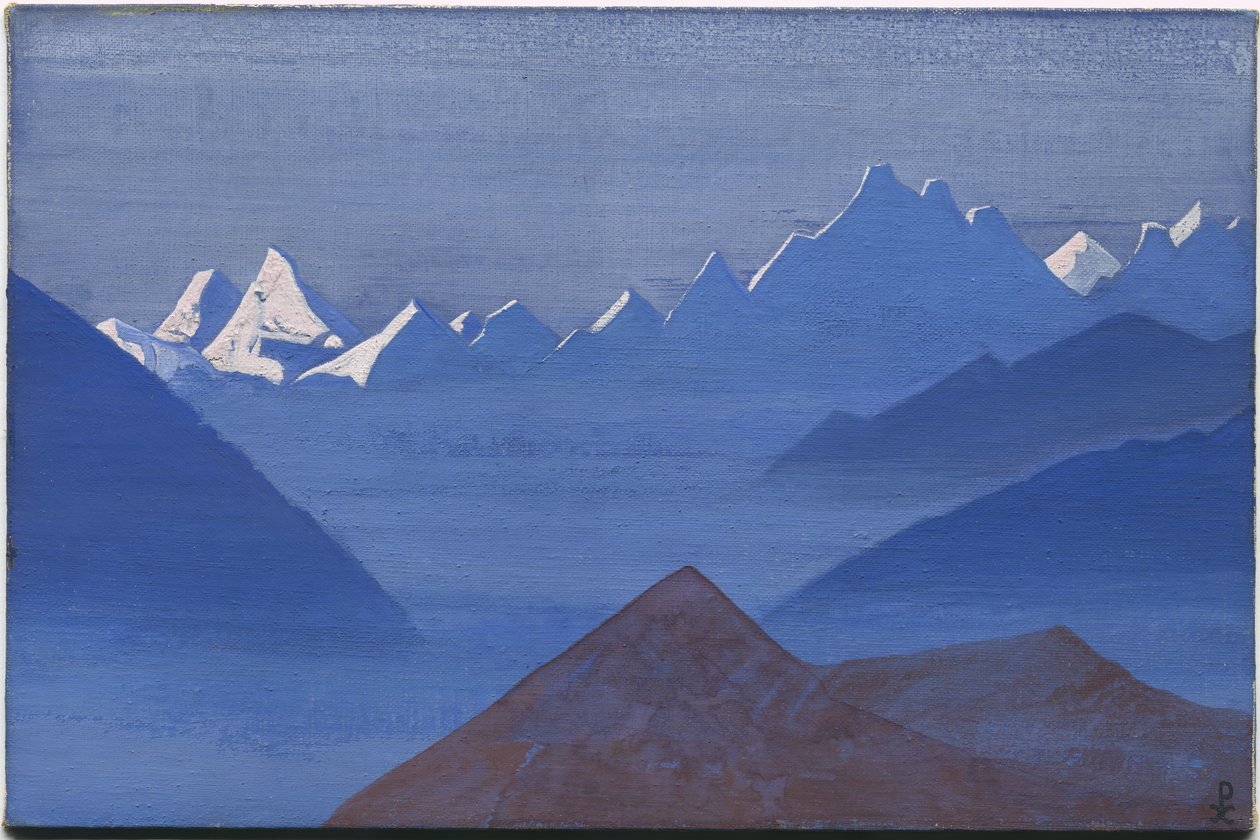 Sunset, "Kuluta" series, 1931 tekijältä Nicholas Roerich