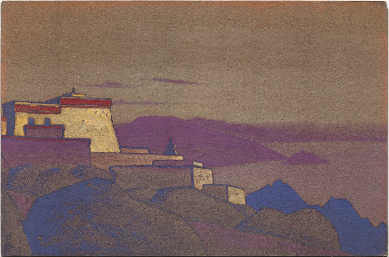 Tiibet, Gelukpan luostari, 1936 tekijältä Nicholas Roerich