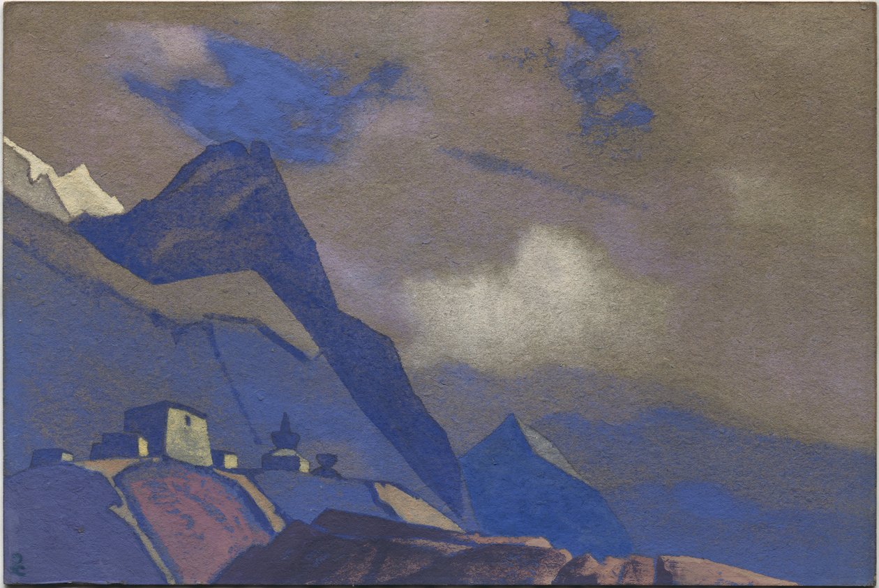 Tiibet, lähellä Brahmaputraa, 1936 tekijältä Nicholas Roerich