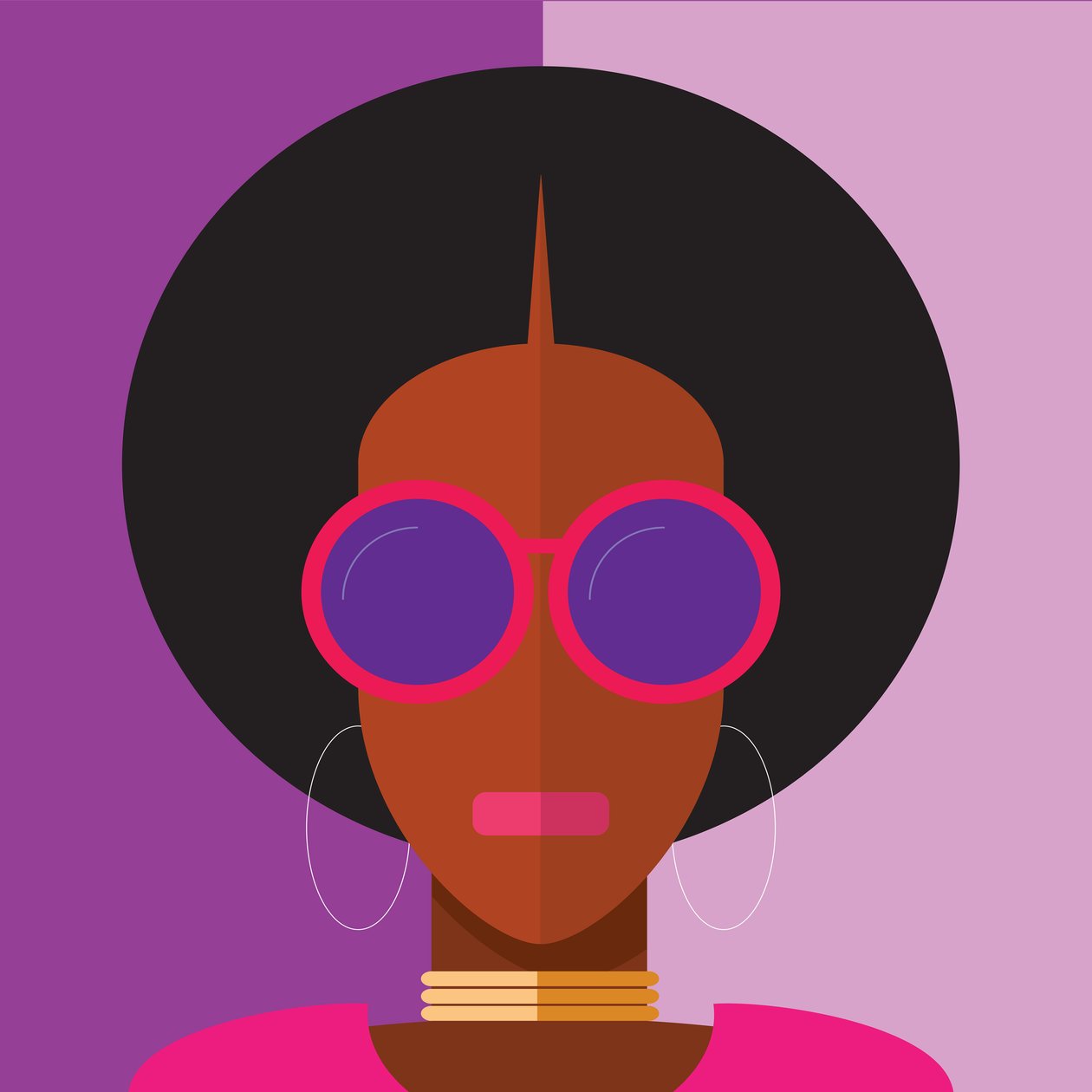 Afro Girl, 2020 (digitaalinen) tekijältä Nick Diggory