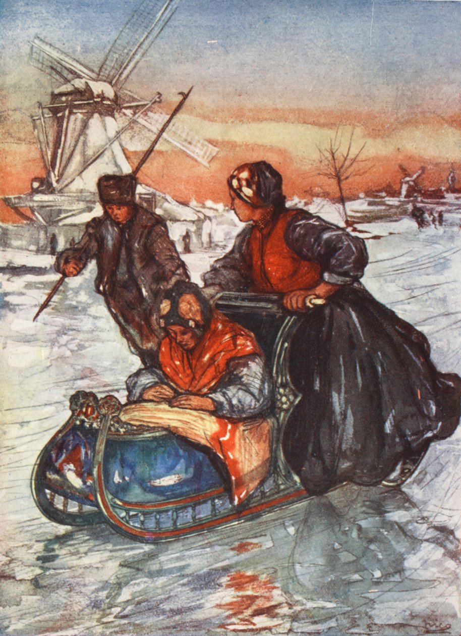 A Race on Skates, 1904 tekijältä Nico Jungman